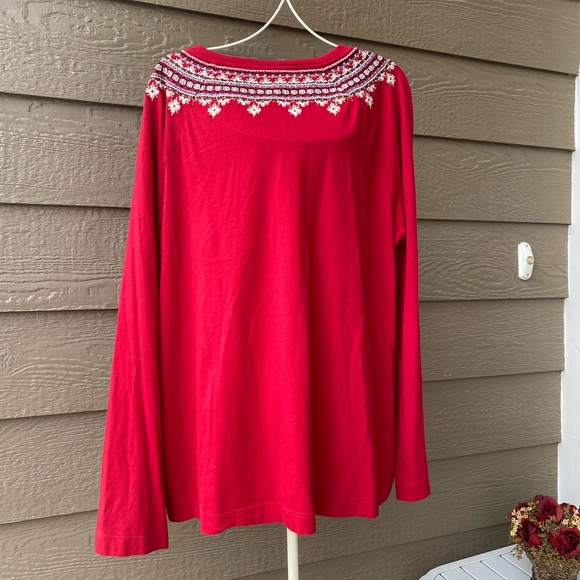 J. Jill Embroidered Style Knit Top - Picture 3 of 12